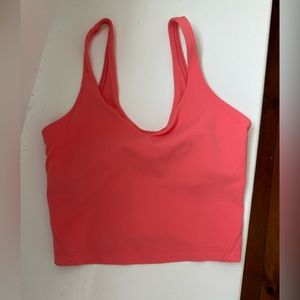 Hot peach color lulu align tank